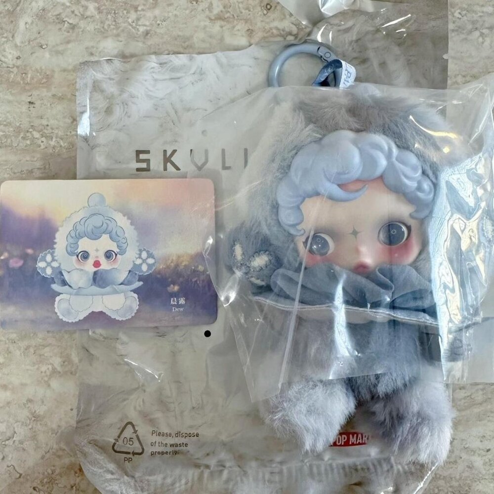 Pop Mart Skull Panda Plush Pendant - Dew